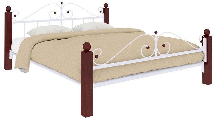 Фото Кровать двуспальная Диана Lux Plus (СМ 180х200) трубка металл от производителя Милсон в Черноморском по цене 22 900 ₽