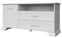 Тумба для ТВ Грация 1300 (2 ящ + 1 дв) (белый, белый (Браво-мебель) ) в Черноморском от производителя 