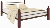 Фото metallicheskie-krovati кровать двуспальная милана lux plus (см 160х190) трубка металл производитель Милсон