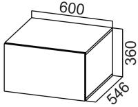 Кухня Модерн NEW шкаф навесной ШГ600г (36) (серый, графит,(SV-мебель)) в Черноморском от производителя 