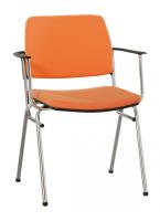 Фото  стул для посетителя айсит (isit) luks arm (хром) производитель Новый стиль