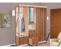 Прихожая Елена 3 (Цвет корпуса:ясень шимо светлый, цвет фасада:ясень шимо темный (Мебель Маркет) ) в Черноморском от производителя 