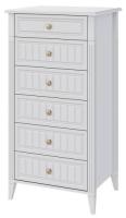 Комод Мэгги (6 ящ) (белый снег-лак белый (Браво-мебель) ) в Черноморском от производителя 