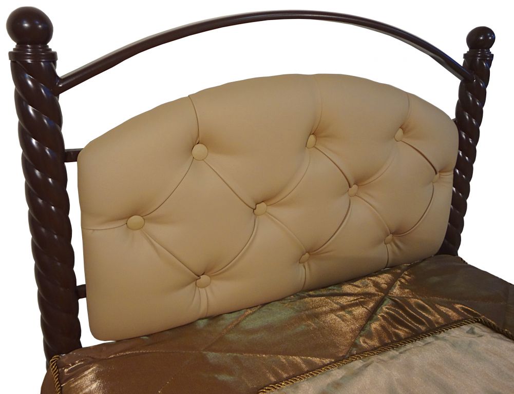 Фото Кровать односпальная Стефани-800 (СМ 80х190) основание металл трубка  от производителя Металл-Конструкция в Черноморском по цене 11 170 ₽