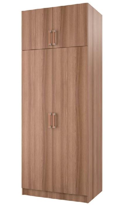 Шкаф с перегородкой (80) двухдверный (ясень шимо , ясень шимо ,(БТС))