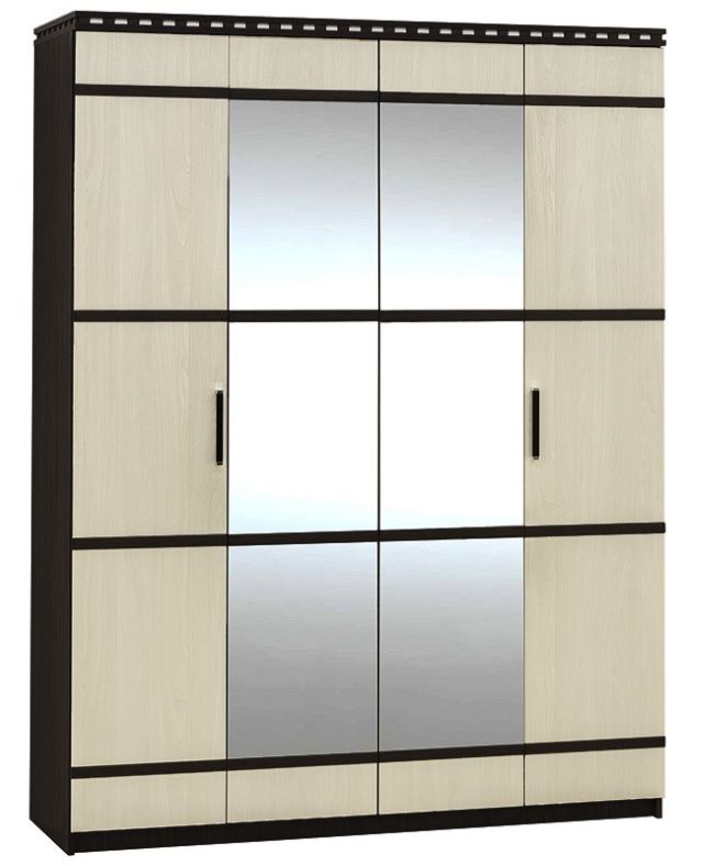 Фото Шкаф Ольга-13 (168) четырехдверный  от производителя Фант-мебель в Черноморском по цене 24&nbsp;300 ₽