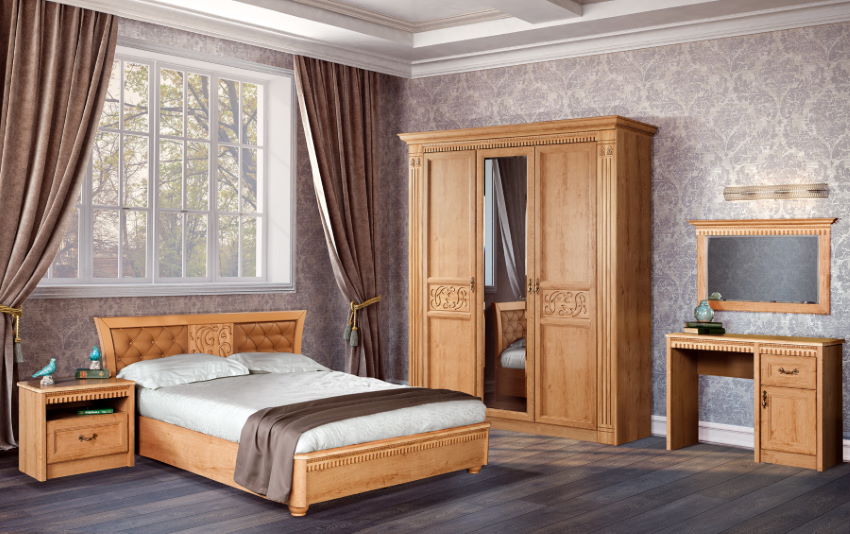 Фото Кровать двуспальная Лючия 199 (СМ 160x200) с подъемным механизмом от производителя Яна в Черноморском по цене 70 780 ₽