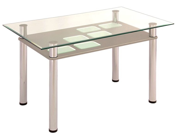Фото Стол обеденный 3.0 с полкой мдф от производителя Мебель из стекла в Черноморском по цене 12&nbsp;330 ₽