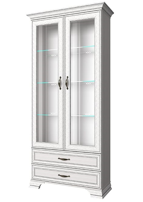 Фото Шкаф с витриной 2V2S Тиффани (Tiffany) от производителя Анрэкс в Черноморском по цене 34 770 ₽