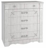 Комод Ольга-1Н  (белый-ясень анкор светлый (Фант-мебель) ) в Черноморском от производителя 