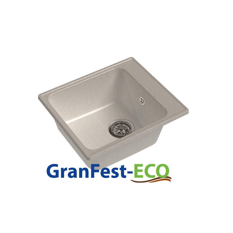 Фото Мойка Granfest eco-17 (ГР 420х480хh200) (шир.ящ.min 400) без сифона от производителя Granfest в Черноморском по цене 2 640 ₽