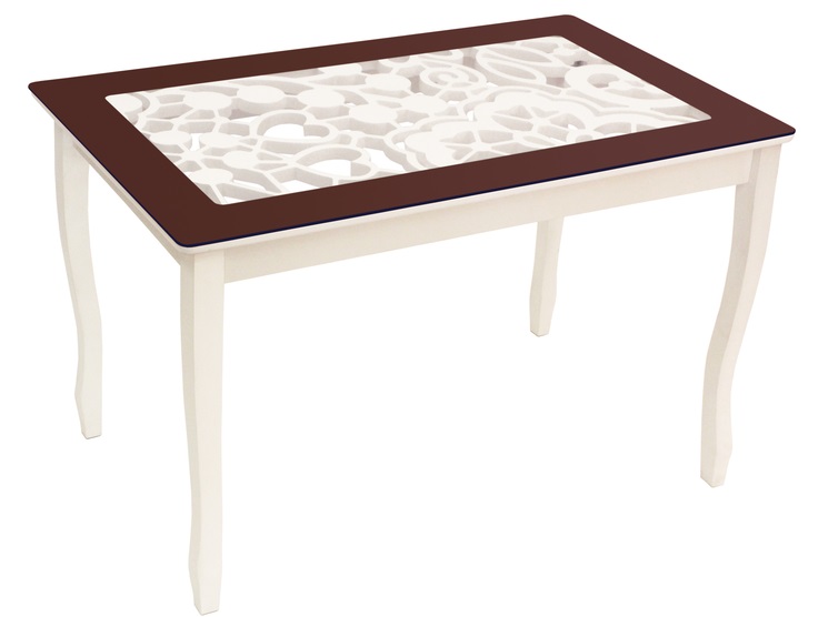 Фото Стол обеденный Стиль 2 Ажур III от производителя Мебель из стекла в Черноморском по цене 13 770 ₽