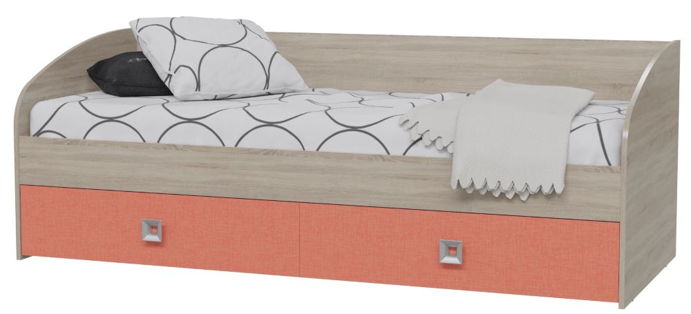 Фото Кровать односпальная Сити с ящиками (СМ 80х200)  от производителя Гранд Кволити в Черноморском по цене 15 940 ₽