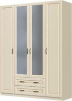 Шкаф Кантри ШР-4 (164) четырехдверный (белый, белый лак,(Браво-мебель)) в Черноморском от производителя 