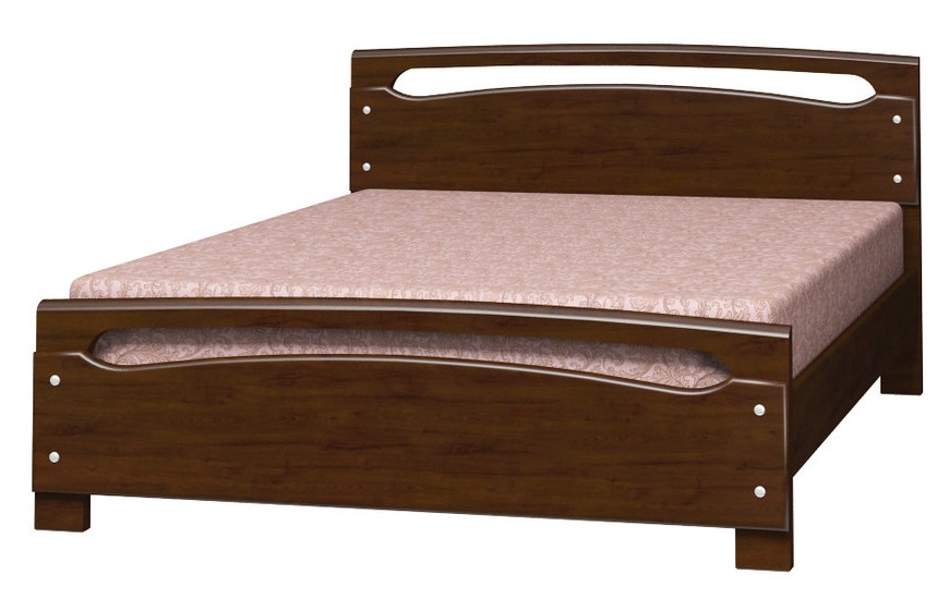 Фото Кровать двуспальная Камелия-2 (СМ 160х200) без основания с универсальными царгами от производителя Браво-мебель в Черноморском по цене 17 950 ₽