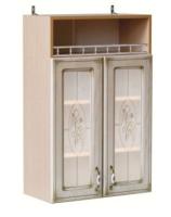 Фото kukhonnye-shkafy-so-steklom кухня анжелика шкаф навесной шкн600пв (92) производитель 