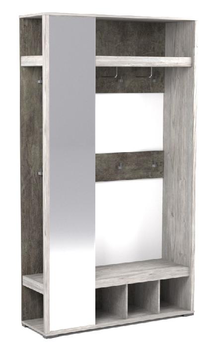 Прихожая Денвер (Цвет корпуса:риббек серый, цвет фасада:риббек серый (СБК) )