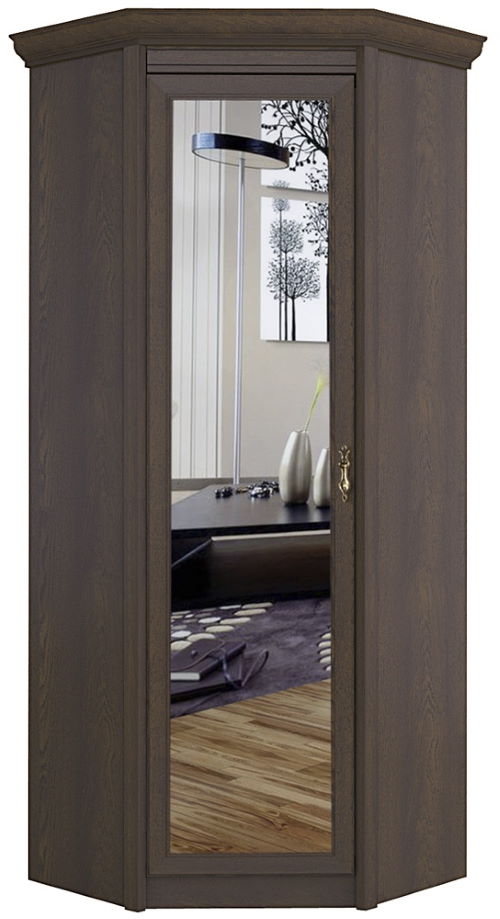 Фото Шкаф Флоренция 641 (87) угловой (с зеркалом) от производителя Яна в Черноморском по цене 38 220 ₽