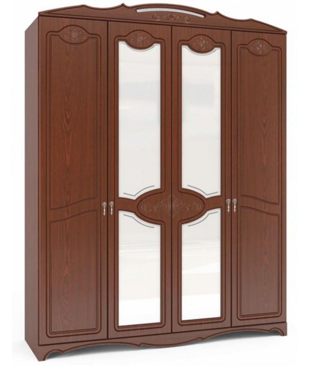 Фото Шкаф Лотос ШР-4 (178) четырехдверный от производителя Браво-мебель в Черноморском по цене 35&nbsp;360 ₽