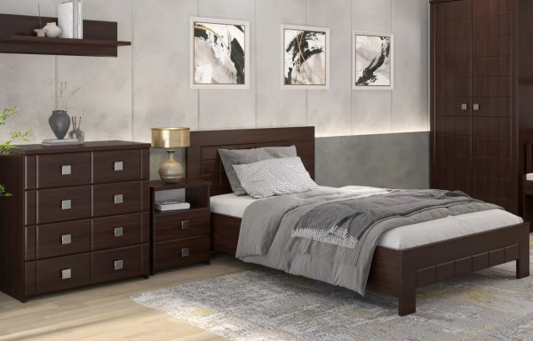 Фото Кровать двуспальная Изабель ИЗ-712К (СМ 160х200) без основания от производителя Компасс в Черноморском по цене 20 320 ₽