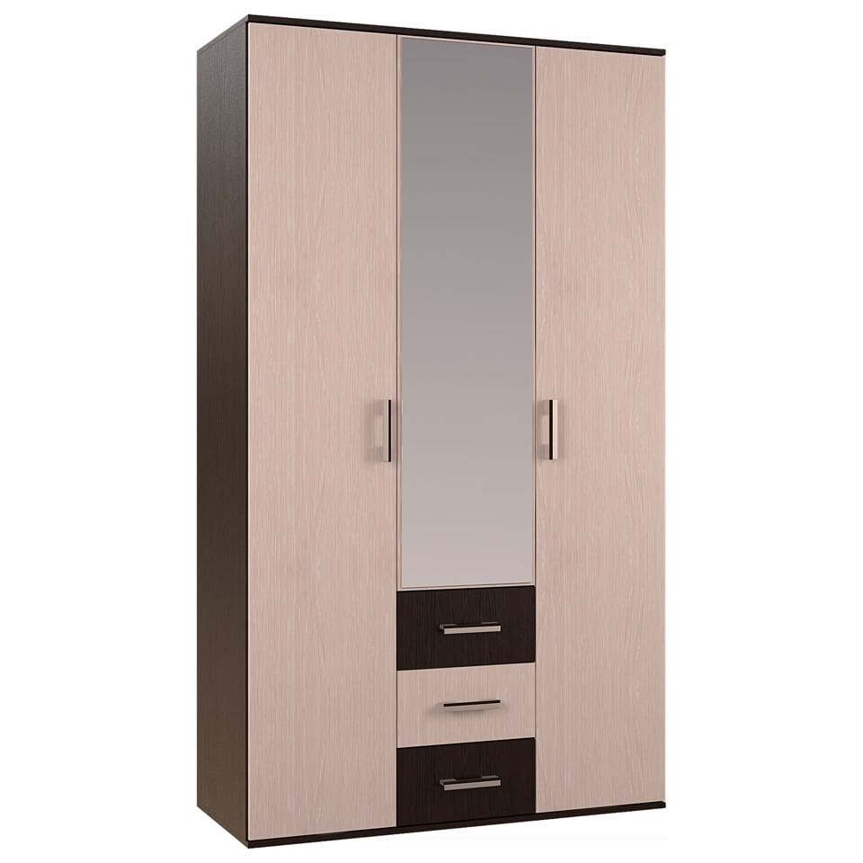 Фото Шкаф Белла (120) трехдверный  от производителя БТС  в Черноморском по цене 13&nbsp;310 ₽