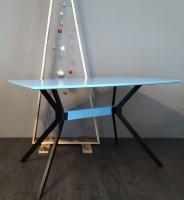 Стол обеденный DT-652 (металл, мдф-белый,  белый (La-alta) ) в Черноморском от производителя 