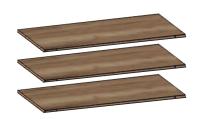 Фото polki-ofisnye дополнительные полки в шкаф для одежды бруна (3 шт) производитель СБК