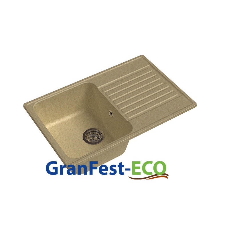 Фото Мойка Granfest eco-78 (ГР 740х480хh200) (шир.ящ.min 720) без сифона от производителя Granfest в Черноморском по цене 3 650 ₽
