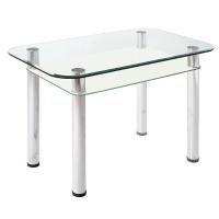 Фото stoly-obedennye-neraskladnye стол обеденный 3.4 с полкой мдф производитель Мебель из стекла