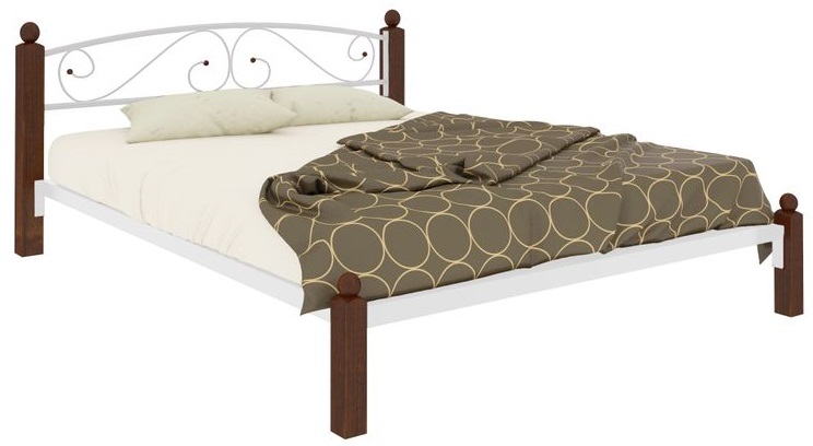 Фото Кровать двуспальная Вероника Lux (СМ 180х200) трубка металл от производителя Милсон в Черноморском по цене 19 480 ₽