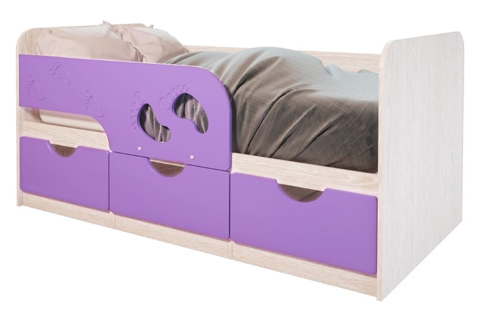 Фото Кровать детская Минима Лего (СМ 80х160) от производителя Мебелони в Черноморском по цене 13 530 ₽