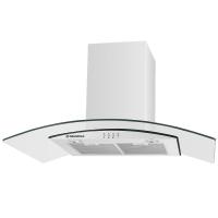Вытяжка купольная Ancona plus 90 (900х500хh500(980)) (Материал Металл/Стекло , Цвет Белый/Прозрачный) в Черноморском от производителя в интернет магазине Планета Комфорта Вытяжка купольная Ancona plus 90 (900х500хh500(980)) (Материал Металл/Стекло , Цвет Белый/Прозрачный) в Черноморском от производителя