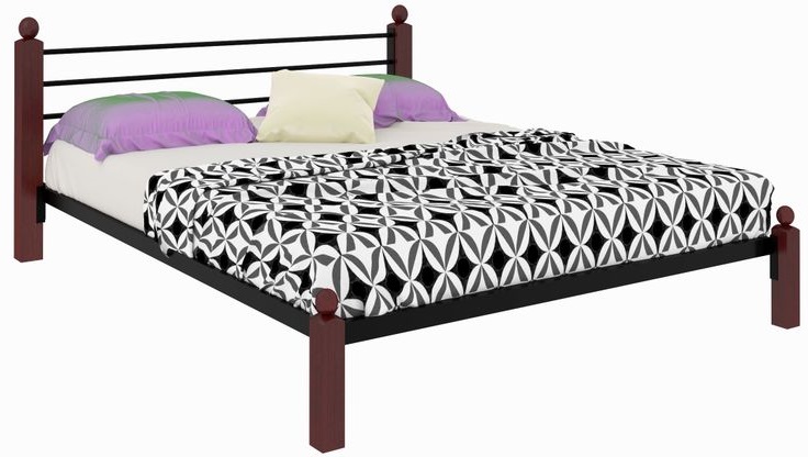 Фото Кровать двуспальная Милана Lux (СМ 180х200) трубка металл от производителя Милсон в Черноморском по цене 19 680 ₽