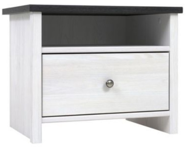 Фото Тумба прикроватная Порто KOM1S/50 от производителя Black Red White (БРВ) в Черноморском по цене 5 960 ₽
