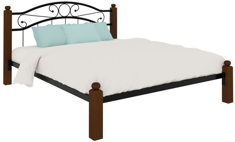 Фото Кровать двуспальная Надежда Lux (СМ 140х200) трубка металл от производителя Милсон в Черноморском по цене 19 460 ₽