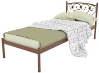 Фото metallicheskie-krovati кровать односпальная ева (см 90х190) трубка металл производитель Милсон