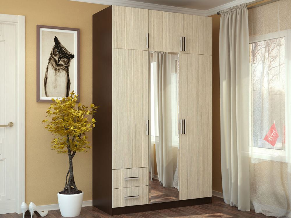 Фото Шкаф с ящиками (129) трехдверный от производителя БТС  в Черноморском по цене 15 340 ₽