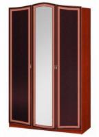 Фото raspashnoy-shkaf шкаф оникс шр-3 (133) с зеркалом трехдверный производитель Браво-мебель