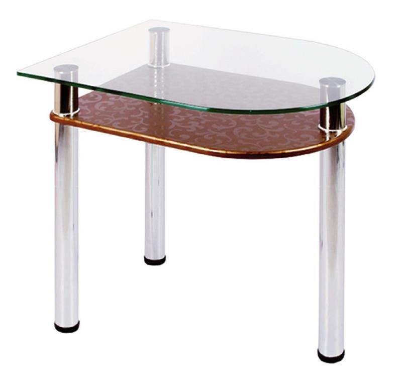 Фото Стол обеденный 4.4 с полкой  от производителя Мебель из стекла в Черноморском по цене 4 270 ₽