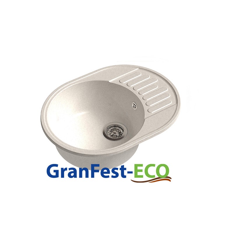 Фото Мойка Granfest eco-58 (ГР 620х480хh200) (шир.ящ.min 600) без сифона от производителя Granfest в Черноморском по цене 3 020 ₽