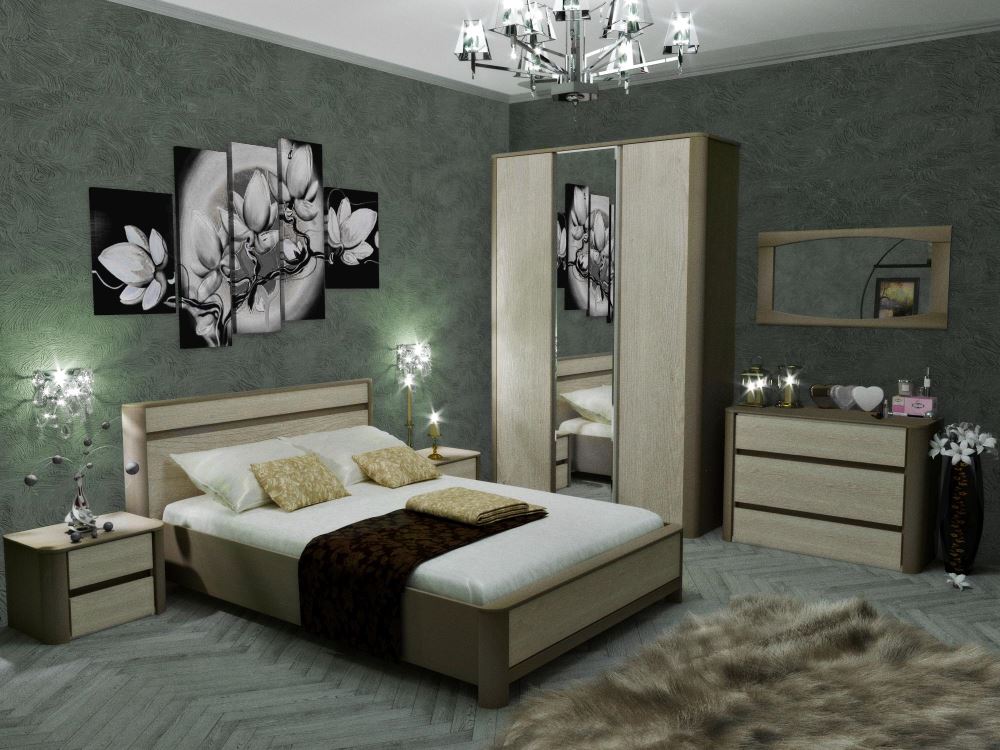 Фото Кровать двуспальная Лацио NEW (СМ 180х200) без основания от производителя СБК в Черноморском по цене 18 750 ₽