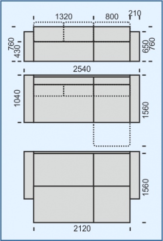 Фото Диван угловой Тай 7-образный от производителя НТКО в Черноморском по цене 67 550 ₽