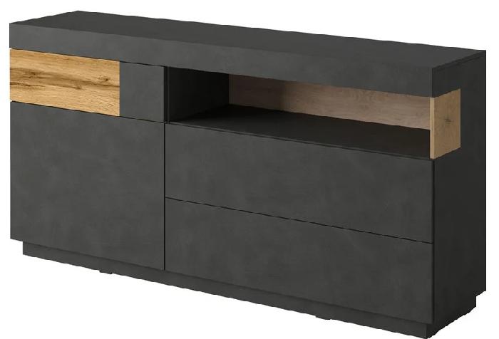 Комод-1D3S typ 47 Silke (matera-дуб wotan (Helvetia) )