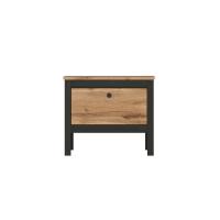 Тумба Loft KOM1K/55 (дуб вотан-черный матовый, дуб вотан (Black Red White (БРВ)) ) в Черноморском от производителя 