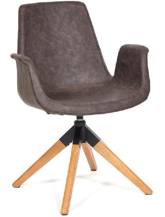 Кресло Рокин (Rokin) (mod DM4273A) ( Обивка стула:ткань, натуральное дерево, коричневый(western brown) (Tetchair) )