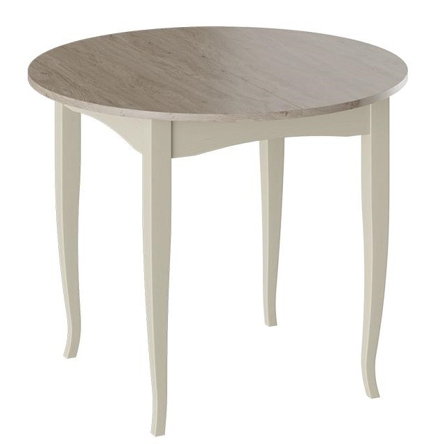 Стол обеденный Мемфис Б-211  (№4 массив дерева, лдсп-дуб сонома трюфель,  слоновая кость (ТриЯ) )