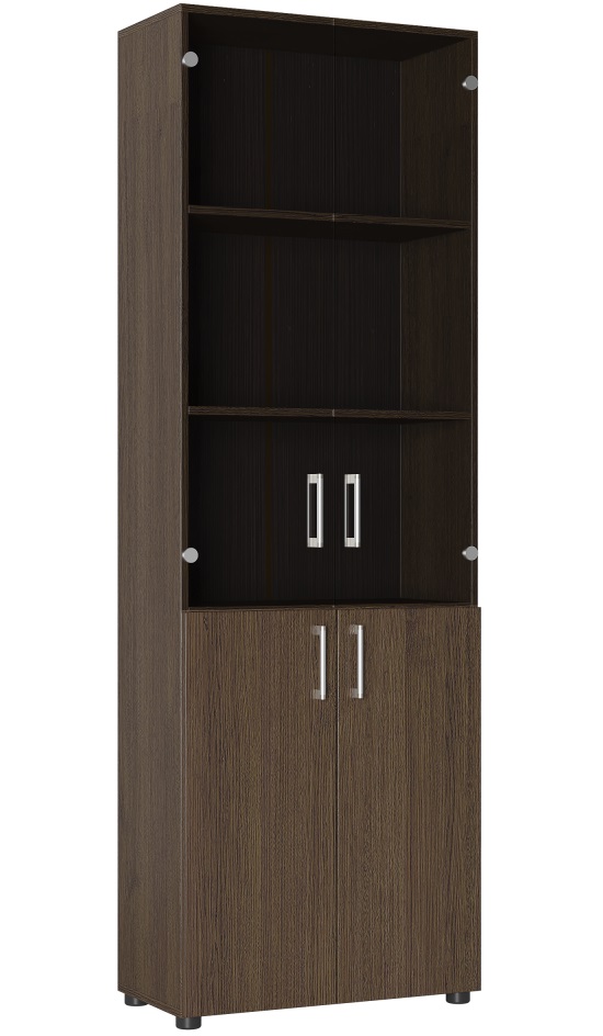 Фото Шкаф со стеклом Офис ОФ-303К от производителя Компасс в Черноморском по цене 16 360 ₽