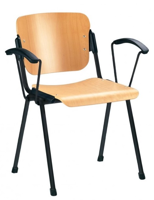 Фото Стул для посетителя Эра (Era) wood arm (крашенный) от производителя Новый стиль в Черноморском по цене 4 490 ₽