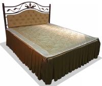 Фото  кровать односпальная диана-1200 (см 120х200) основание металл трубка  производитель Металл-Конструкция