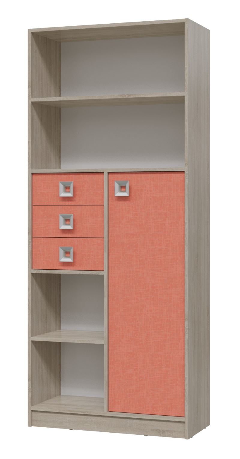 Фото Шкаф-стеллаж Сити с ящиками от производителя Гранд Кволити в Черноморском по цене 13&nbsp;560 ₽